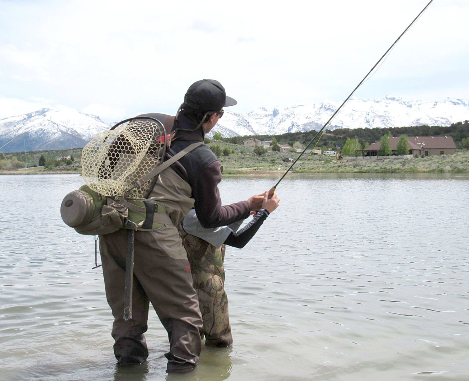 Sam Sedillo teaches fly fishing